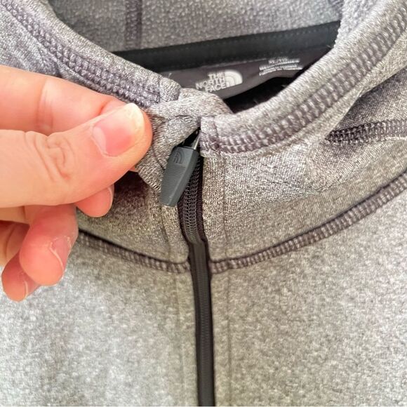 The North Face Heather Grey Canyonlands Full Zippered Hoodie Jacket - Picture 4 of 7